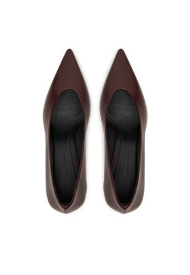 Max Mara Szpilki 2524526171600 Bordowy. Kolor: czerwony. Materiał: skóra. Obcas: na szpilce