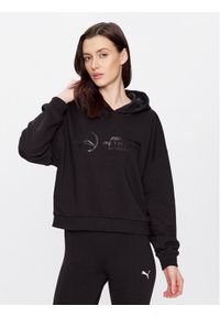 Puma Bluza 534925 Czarny Loose Fit. Kolor: czarny. Materiał: bawełna