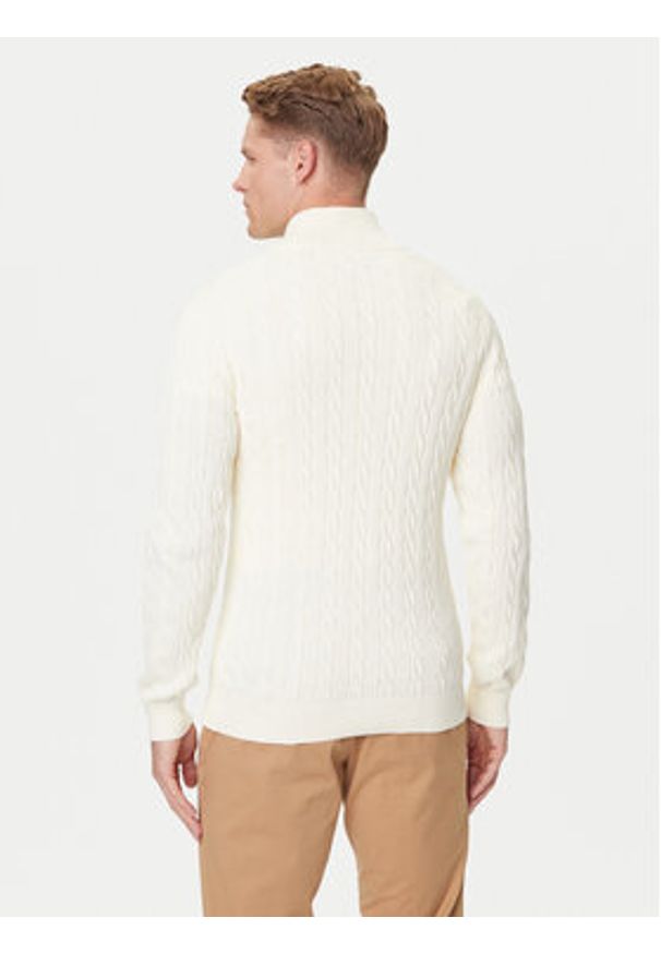 GANT - Gant Sweter 8050603 Écru Regular Fit. Materiał: bawełna