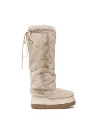 Jenny Fairy Kozaki WS19002-04A Beżowy. Kolor: beżowy. Materiał: materiał #1