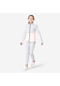 Decathlon - Dres dziecięcy Domyos S500. Kolor: różowy. Materiał: elastan, materiał, poliester. Styl: sportowy