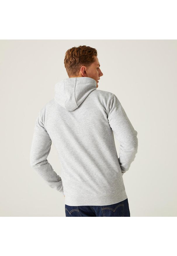 Regatta - Shorebay II Męska bluza z kapturem zapinana na zamek. Typ kołnierza: kaptur. Kolor: szary. Materiał: bawełna, polar. Styl: elegancki, sportowy. Sport: turystyka piesza