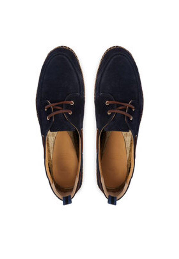Castañer Espadryle Ned/186 25906 Granatowy. Kolor: niebieski. Materiał: zamsz, skóra