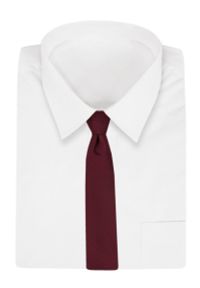 Elegancki, Męski Krawat Bordowy -Chattier- 7cm. Kolor: czerwony. Materiał: tkanina. Styl: elegancki #2