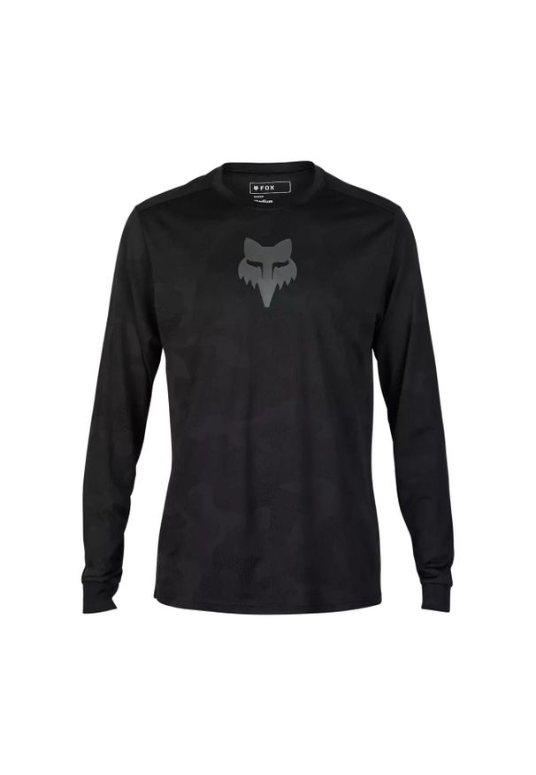FOX - Longsleeve rowerowy męski Fox Racing Ranger Tru Dri. Kolor: czarny. Długość rękawa: długi rękaw