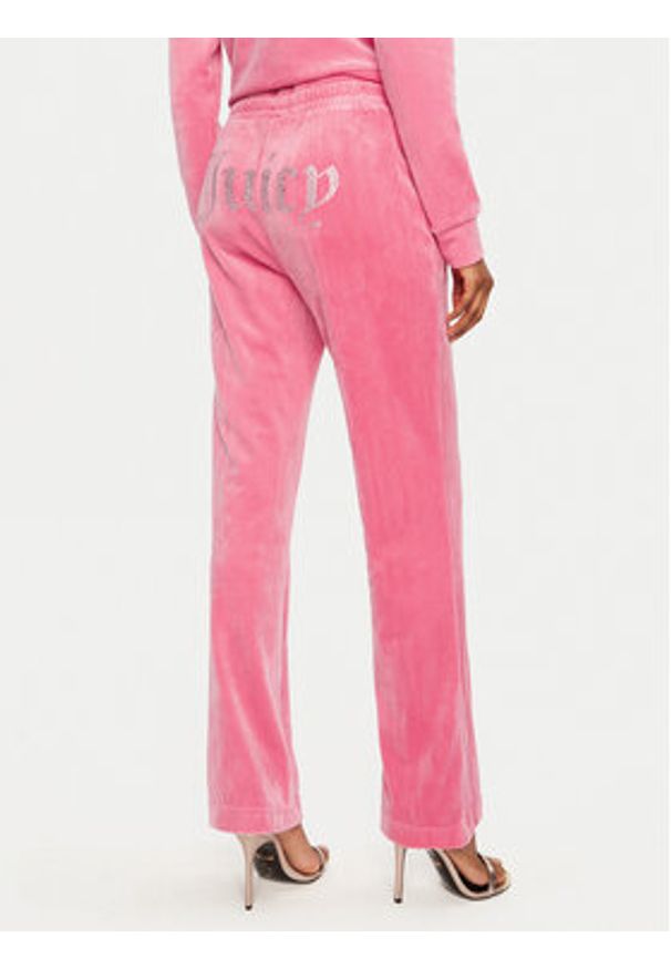 Juicy Couture Spodnie dresowe Tina JCAPW045 Różowy Regular Fit. Kolor: różowy. Materiał: syntetyk