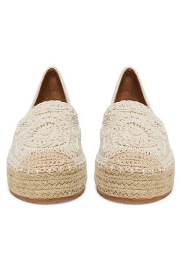 DeeZee Espadryle LE601-66 Beżowy. Kolor: beżowy. Materiał: materiał