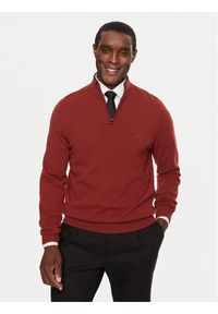 BOSS - Boss Sweter Emarlo 50530314 Czerwony Regular Fit. Kolor: czerwony. Materiał: wełna #1