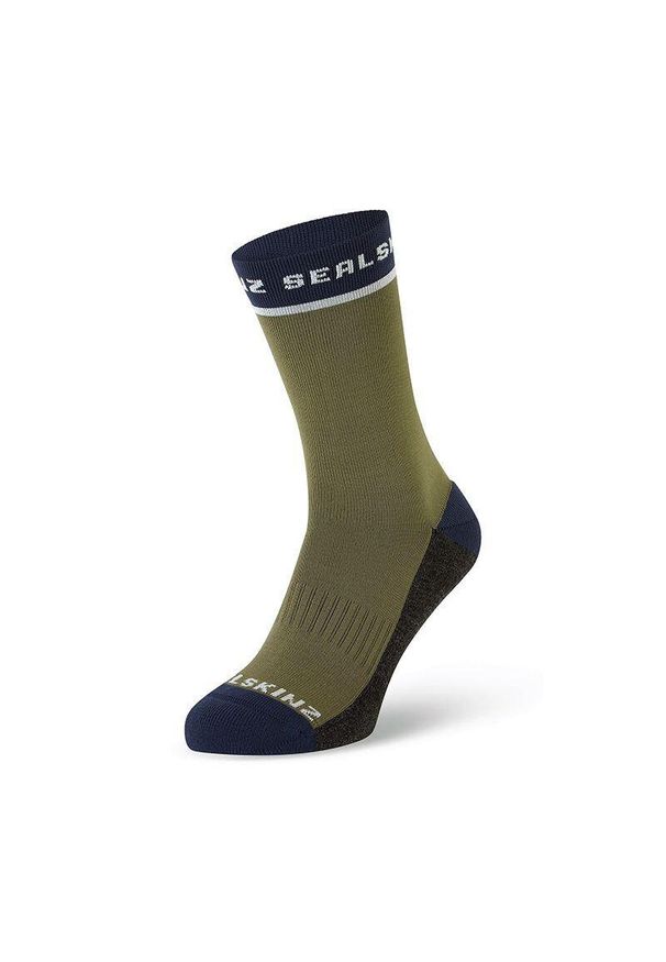 SEALSKINZ - Skarpetki Sealskinz Foxley Active. Kolor: zielony. Materiał: nylon. Sport: kolarstwo