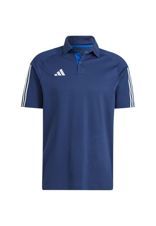 Adidas - Koszulka męska adidas Tiro 23 Competition Polo. Typ kołnierza: polo. Kolor: biały, niebieski, wielokolorowy