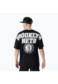 Koszulka męska New Era NBA Large Graphic BP OS Tee Brooklyn Nets. Kolor: czarny