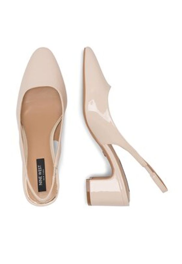 Nine West Sandały 123AL1938-1 Biały. Kolor: biały. Materiał: skóra