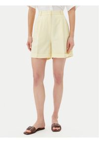 TOMMY HILFIGER - Tommy Hilfiger Szorty materiałowe WW0WW44767 Żółty Regular Fit. Kolor: żółty. Materiał: syntetyk