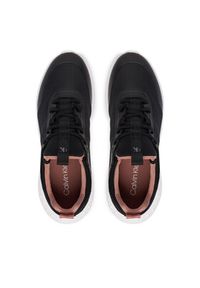 Calvin Klein Jeans Sneakersy Eva Runner Laceup Sock Mat Mix YW0YW02064 Czarny. Kolor: czarny. Materiał: materiał #6