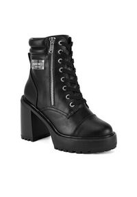 Nine West Botki WFA3363-1 Czarny. Kolor: czarny. Materiał: materiał #6