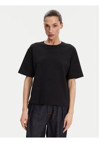 Max Mara T-Shirt 2515941042650 Czarny Regular Fit. Kolor: czarny. Materiał: bawełna