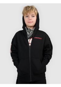 4f - 4F Bluza dresowa loose z kapturem chłopięca - czarna 122/128 (6-8 lat). Typ kołnierza: kaptur. Kolor: czarny. Materiał: dresówka. Sezon: lato. Styl: klasyczny #2