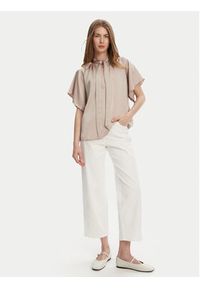 Bruuns Bazaar Bluzka Beckia Wendi BBW4439 Beżowy Regular Fit. Kolor: beżowy. Materiał: syntetyk