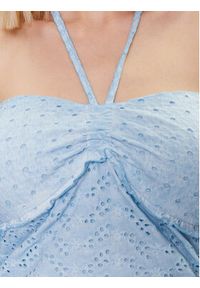Guess Bluzka Aini W3GP16 KALQ0 Niebieski Regular Fit. Kolor: niebieski. Materiał: bawełna #3