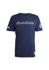 Adidas - Koszulka Real Madryt US Pack. Kolor: biały, wielokolorowy, niebieski