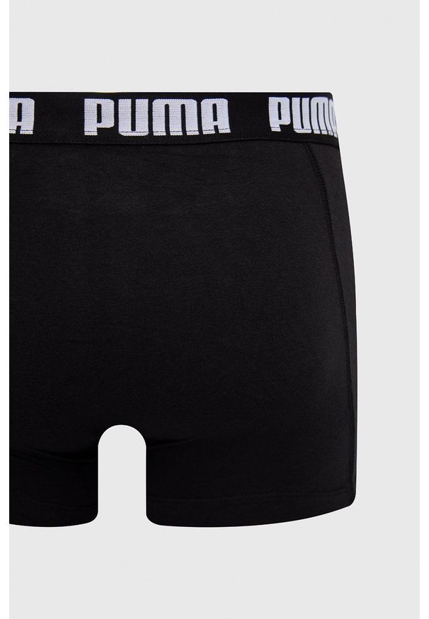 Puma - Bokserki (3-pack). Kolor: czarny