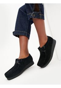 Clarks Półbuty Wallabee Evo Sh 26174746 Czarny. Kolor: czarny. Materiał: skóra, zamsz #1