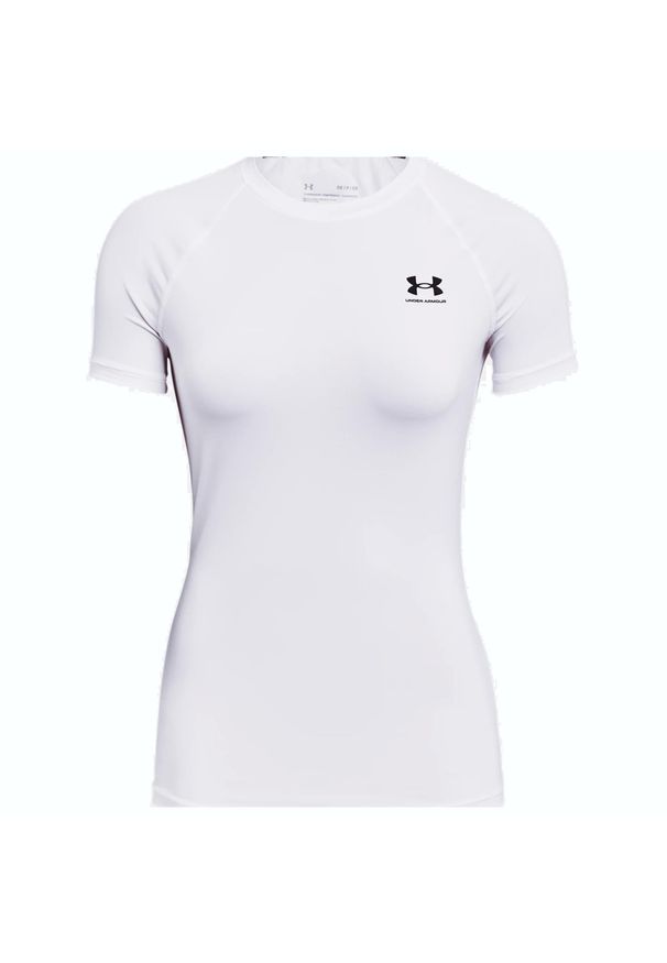Damski jersey Under Armour HeatGear Compression. Kolor: czarny, biały, wielokolorowy. Materiał: jersey. Sport: bieganie, fitness