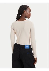 Guess Body V4YP07 J1314 Beżowy Slim Fit. Kolor: beżowy. Materiał: bawełna #2