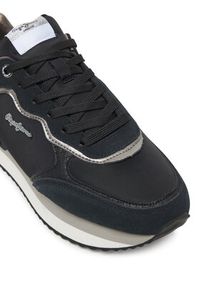 Pepe Jeans Sneakersy Rusper Glam W PLS600008 Czarny. Kolor: czarny. Materiał: materiał #3