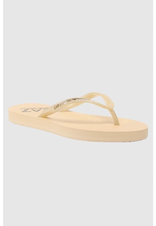 EA7 Emporio Armani - EA7 Złote klapki japonki, Rozmiar 38. Kolor: złoty