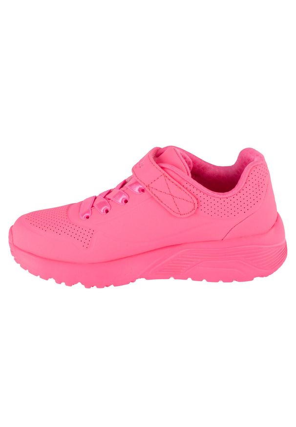 skechers - Buty do chodzenia dla dzieci Skechers Npnk Uno Lite. Zapięcie: rzepy. Kolor: różowy. Materiał: syntetyk, tkanina, materiał. Szerokość cholewki: normalna. Sport: turystyka piesza