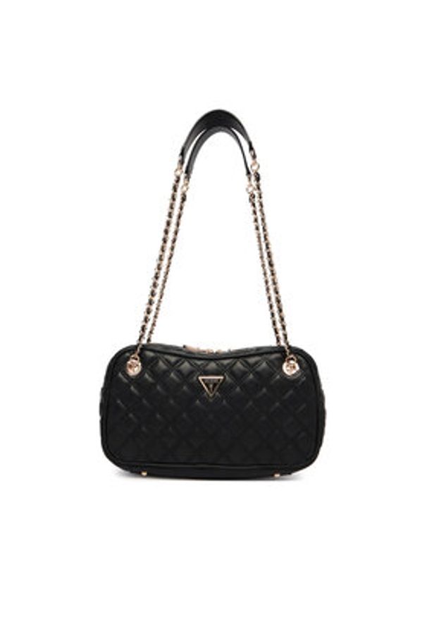 Guess Torebka Giully II HWQG96 73090 Czarny. Kolor: czarny. Materiał: skórzane