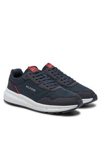 TOMMY HILFIGER - Tommy Hilfiger Sneakersy Faston Mix Ess FM0FM05141 Granatowy. Kolor: niebieski. Materiał: materiał