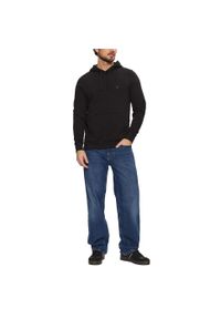 TOMMY HILFIGER - Bluza męska kangurka Tommy Hilfiger FLAG LOGO HOODY BLACK. Kolor: czarny