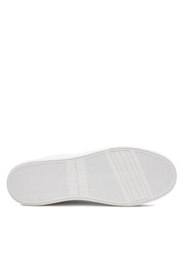 TOMMY HILFIGER - Tommy Hilfiger Sneakersy Essential Court Sneaker FW0FW08321 Biały. Kolor: biały. Materiał: skóra