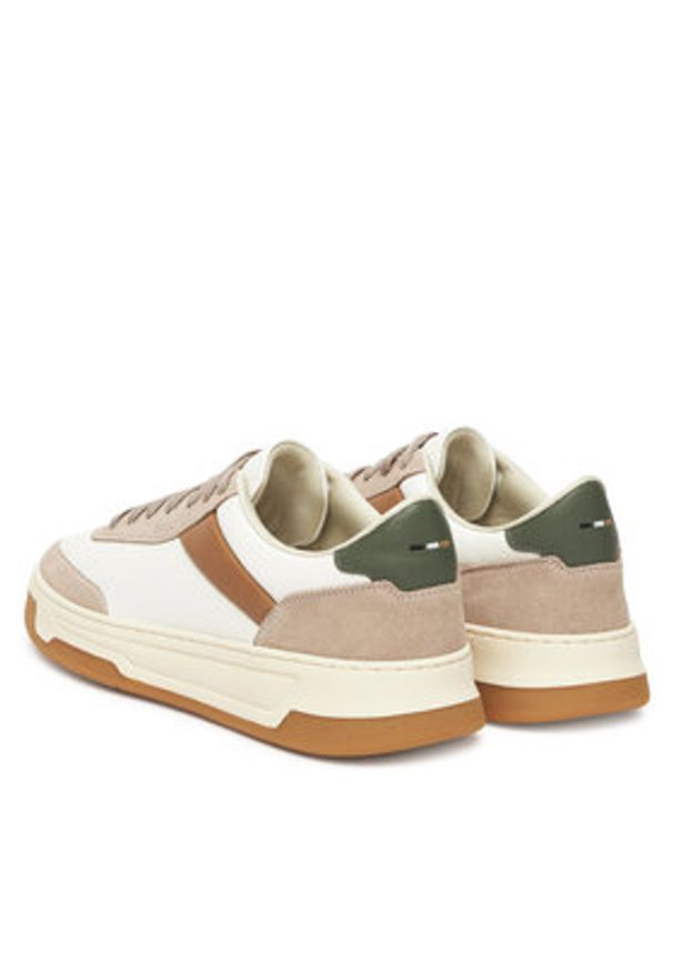 BOSS Sneakersy Baltimore 50548705 Beżowy. Kolor: beżowy. Materiał: skóra