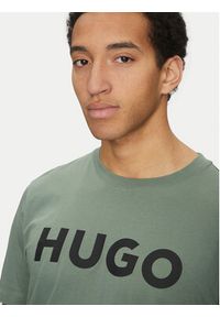 Hugo - HUGO T-Shirt Dulivio 50467556 Zielony Regular Fit. Kolor: zielony. Materiał: bawełna