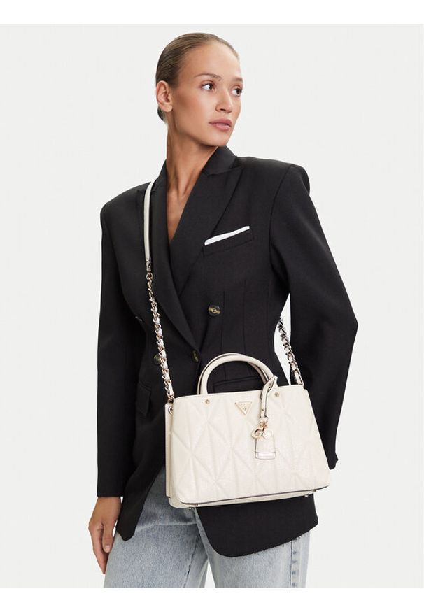 Guess Torebka Aldina HWGG96 63060 Écru. Materiał: skórzane