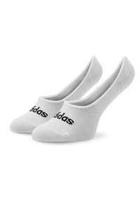 Adidas - adidas Stopki Thin Linear Ballerina Socks 2 Pairs HT3448 Biały. Kolor: biały. Materiał: bawełna