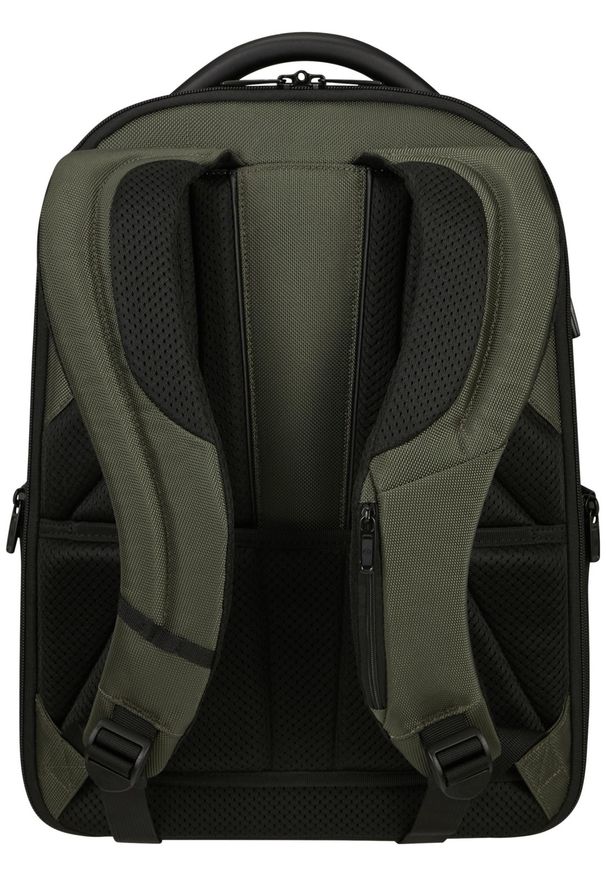 Plecak Samsonite 147140 1388 15.6'' PRO-DLX 6 zielony. Kolor: zielony. Materiał: materiał, skóra. Wzór: kolorowy. Styl: biznesowy, elegancki