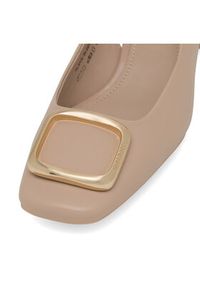 Gino Rossi - GINO ROSSI Czółenka ALAYA-SL2275-1A Beżowy. Kolor: beżowy. Materiał: skóra #2