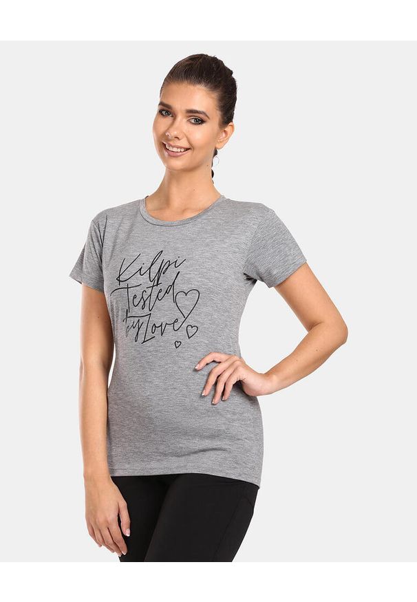 T-shirt damski Kilpi MOARE-W. Kolor: szary. Sport: turystyka piesza