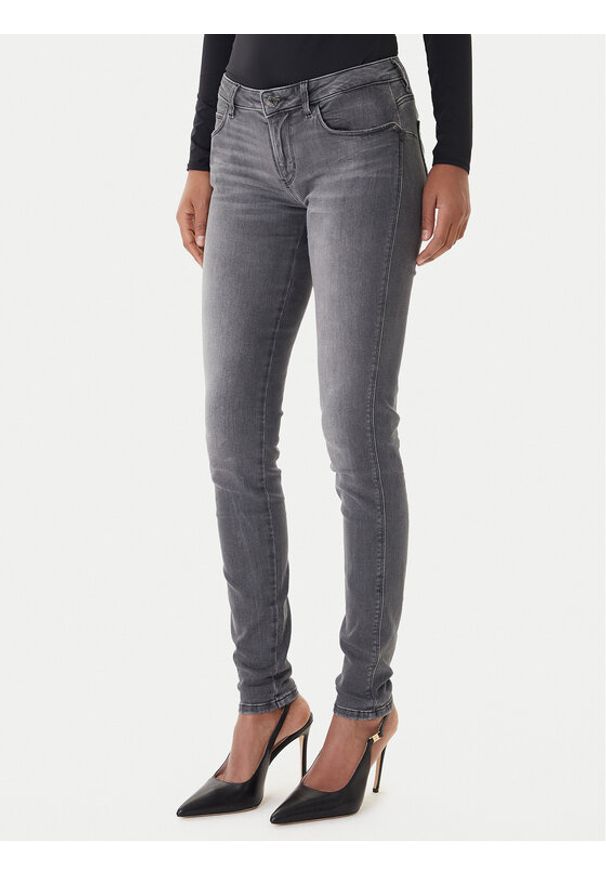 Guess Jeansy W2YAJ2 D4PZ2 Szary Skinny Fit. Kolor: szary