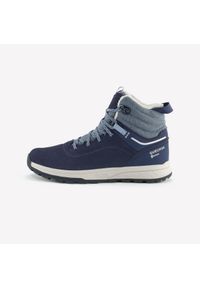 quechua - Buty turystyczne dla dzieci Quechua SH500 Warm wodoodporne. Zapięcie: sznurówki. Kolor: niebieski, szary, wielokolorowy. Szerokość cholewki: normalna. Sezon: zima. Sport: turystyka piesza