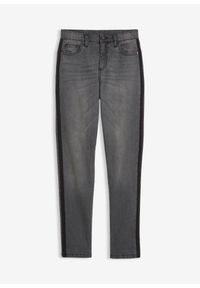 bonprix - Dżinsy termiczne na podszewce z dżerseju, średni stan. Kolor: szary #1