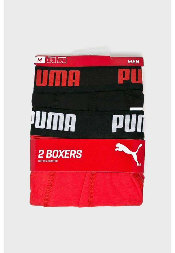 Puma - Bokserki (2-Pack). Kolor: czarny