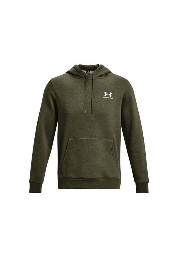 Bluza Under Armour Essential Fleece. Kolor: zielony, biały, wielokolorowy. Sport: bieganie