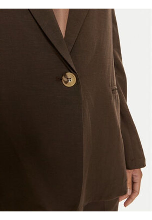 ViCOLO Marynarka TB1561 Brązowy Regular Fit. Kolor: brązowy. Materiał: wiskoza