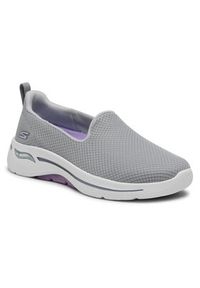 skechers - Skechers Półbuty Go Walk Arch Fit 124401/GYLV Szary. Kolor: szary. Materiał: materiał