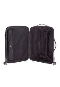 Wittchen - Średnia walizka z polikarbonu jednokolorowa czarna. Kolor: czarny. Materiał: guma #4